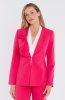 Stylove S432 marynarka z ozdobną kokardą różowa 